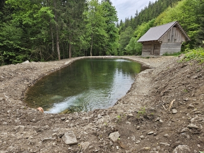 Výstavba PP vodnej nádrže Mlynná - Lesy mesta Brezno, s.r.o.