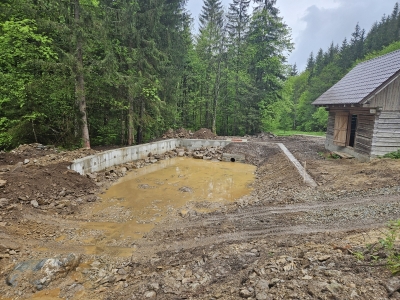 Výstavba PP vodnej nádrže Mlynná - Lesy mesta Brezno, s.r.o.