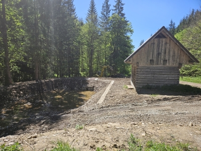 Výstavba PP vodnej nádrže Mlynná - Lesy mesta Brezno, s.r.o.